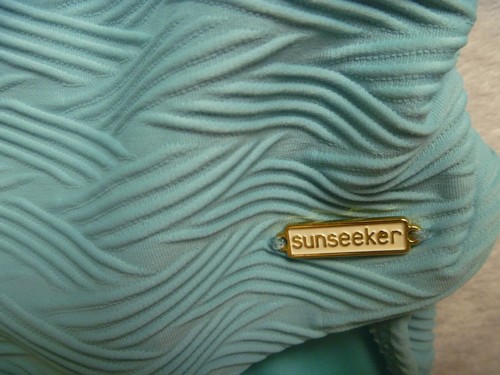 SUNSEEKER Swimsuit Womens Size 10 1 piece Mint Green Figure-Flattering! NEW - Picture 3 of 6