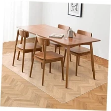 Floor Mats for Home, 8'×10' Clear Area Rug 8'×10' (96 x 120 inch) Frosted Clear