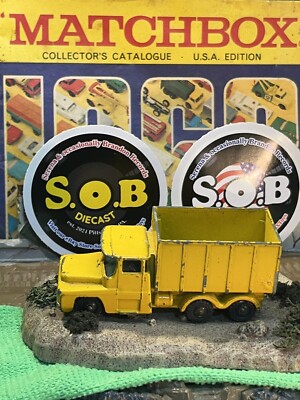 Husky 1960s Guy Warrior Dump Truck Yellow Diecast High Miles Condition