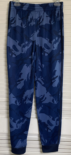 Youth adidas Essentials 3-Stripe Jogger Athletic Pant, Large 14/16, Blue Camo - Picture 4 of 5