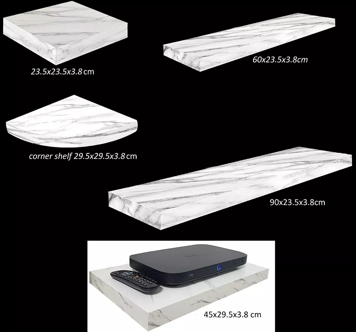 Marble 2024 floating shelf