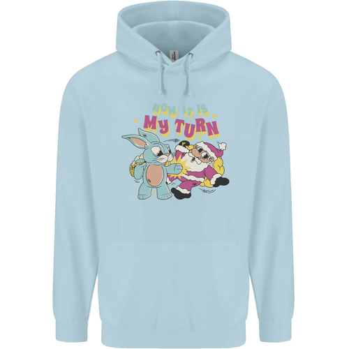 Easter Rabbit vs Santa Claus Funny Bunny Egg Childrens Kids Hoodie - Picture 61 of 88