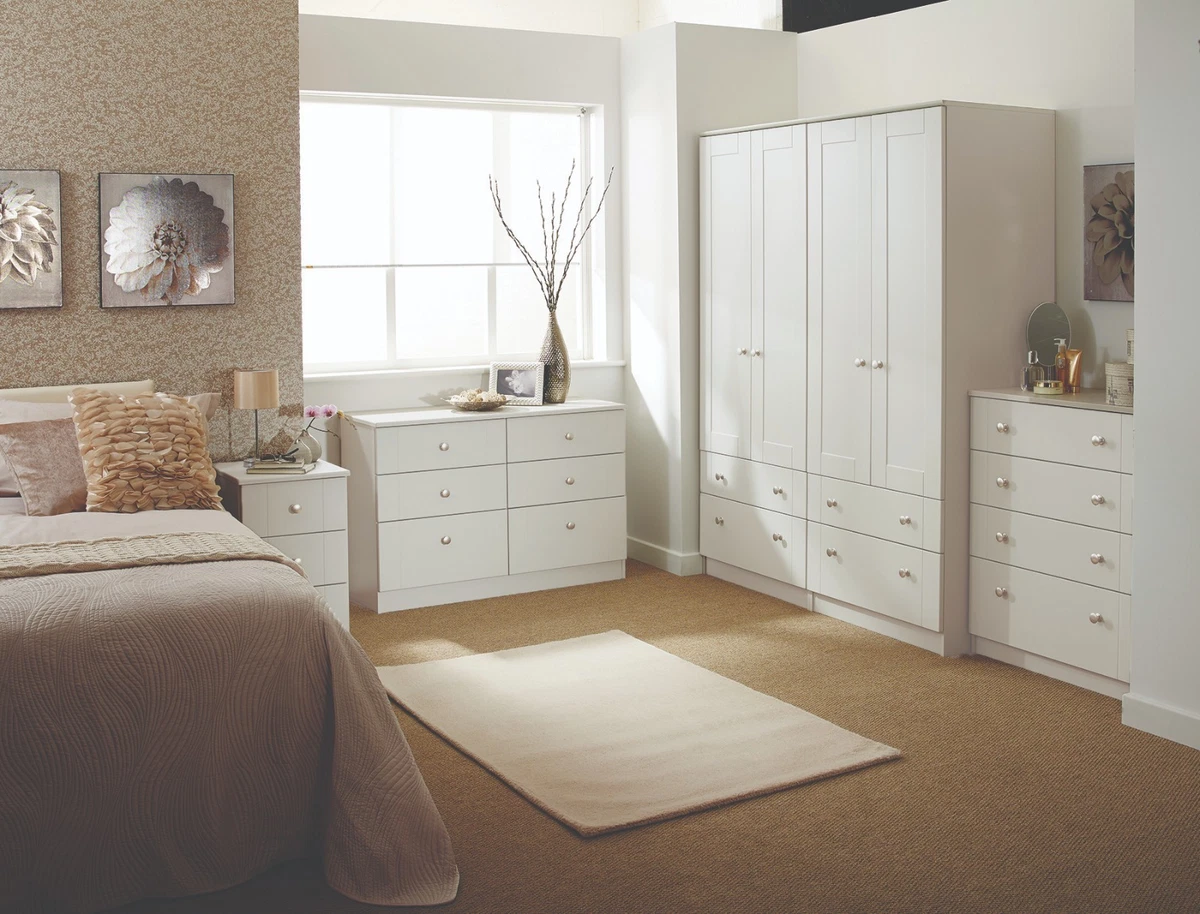 Ready assembled sale white bedroom furniture