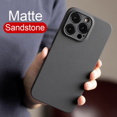 For iPhone 15 Pro Max 14 13 12 11 8 XR Frosted Shockproof Ultra Thin Case Cover