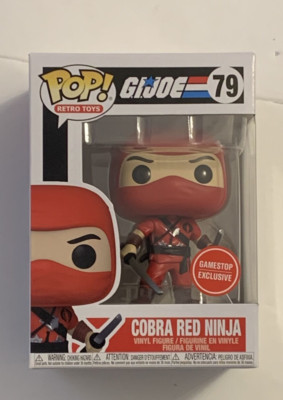 Funko POP Red Cobra Ninja G.I. JOE #79 GameStop EXCLUSIVE