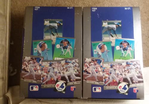 1991 Fleer Ultra baseball box (2) 72 sealed packs.Many superstars!Griffey jr