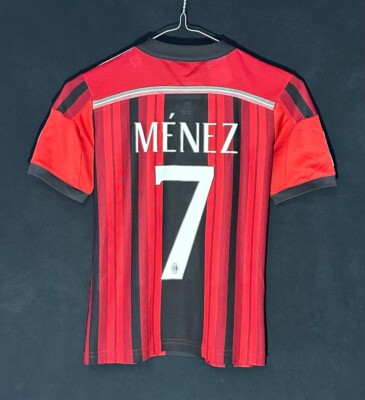 AC Milan home Adidas Ménez #7 2014/15 Serie A Football Shirt