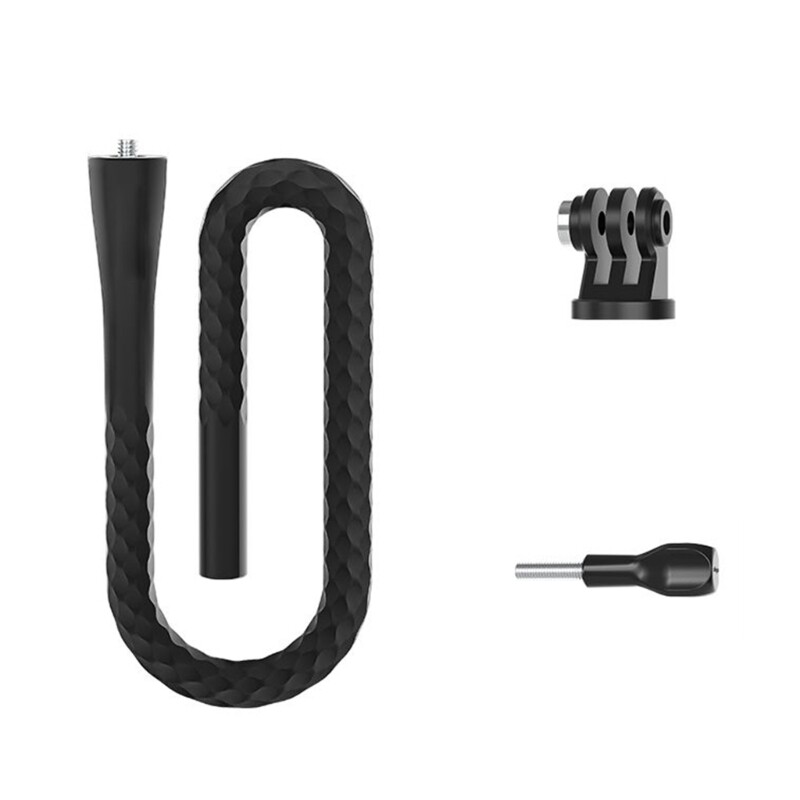 Flexible 4-Thread Gooseneck Action Camera Mount for Motorcycle Tubes  -image