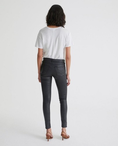 AG ADRIANO girls' Sleek Ankle Skinny Metallic Shimmer Leggings Jeans NWT 16 - Picture 4 of 7