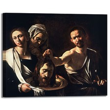 Caravaggio Salomè con la testa Battista 2 quadro stampa tela dipinto arredo casa