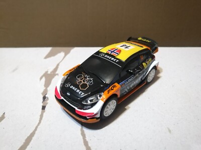 Ninco WRC Ford Fiesta M. Ostberg, No.14 Ice Rally Cup 1:43 Slot Car With Lights