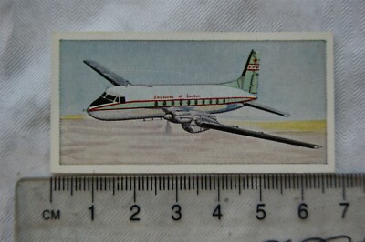 1962 Lyon Teekarte Wings Across the World Nr. 2 Avro 748