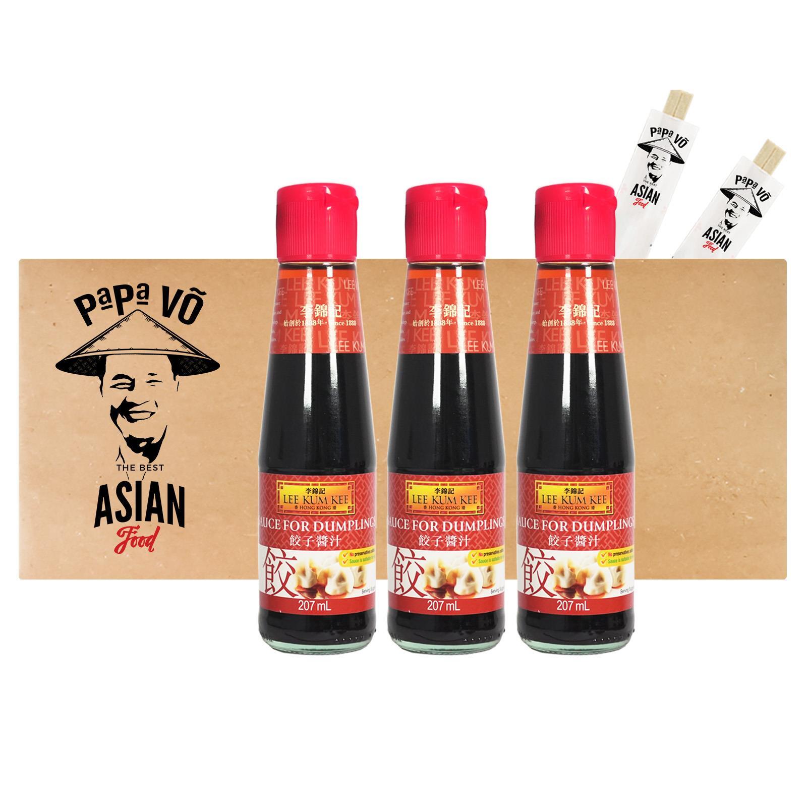 Lee Kum Kee Dumpling Sauce 3x207ml Sauce for Dumplings Dippsauce für Gyoza