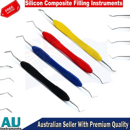 Dental Composite Amalgam Flat Plastic Filling Restorative Instruments Silicon - Picture 2 of 6