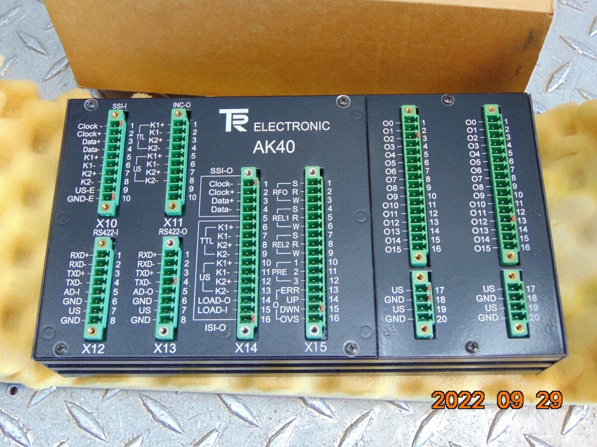 TR ELECTRONIC AK40 APPLICATION MODULE AXIS CASSETTE 456 TR ELECTRONIC AK40 APPLICATION MODULE AXIS CASSETTE 456