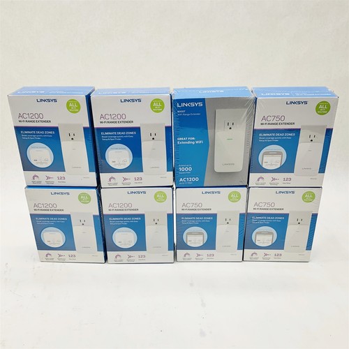 Linksys WiFi Dual Band Range Extender 5*RE6350 AC1200 3*RE6250 AC750 Lot 8 New - 第 1/8 張圖片