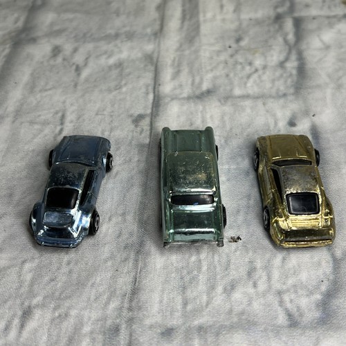 Vintage 1974 1976 1987 Hot Wheels Micro Racers Chrome Porsche Chevy Gold Silver - Picture 8 of 11