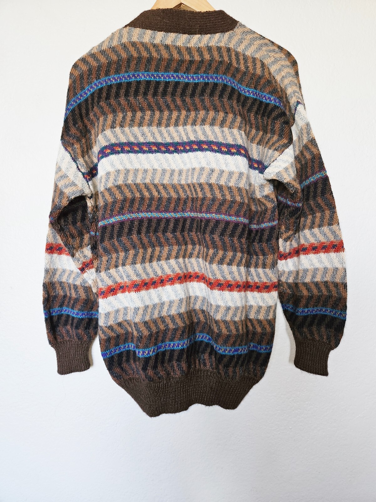 Peruvian Connection Chevron Striped Cardigan Swea… - image 7