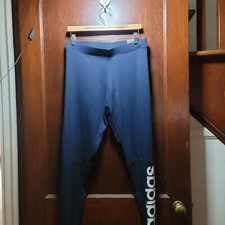 Adidas Essentials Black Logo Leggings   NWT, Size M