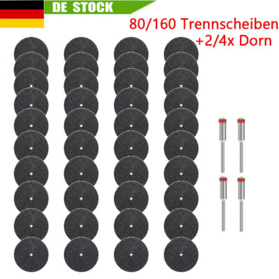 80/160x Trennscheiben Ø 32mm Mini Harz-Trennscheiben für Dremel Trennleistung DE