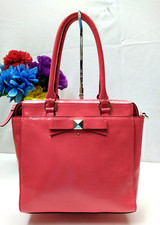 Kate Spade Beacon Court Jeanne Strawberry Red Patent Leather Top Handle Tote Bag