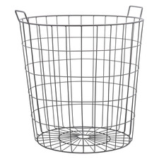 Esschert Design Drahtkorb 79L, Ø500x550mm, Gartenkorb, Erntekorb, Kartoffelkorb