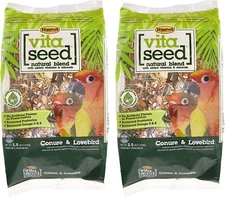 Higgins 2 Pack of Vita Seed Natural Blend Conure and Lovebird Food, 5 Pounds ...