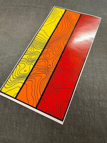 TRD vintage topo topographic stripes overland 4Runner SUV rav4 - Picture 4 of 8