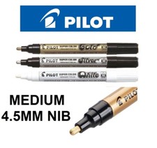 Medium 4.5mm Pilot Super Color Marker Pen Metallic Paint Permanent Ink Markers