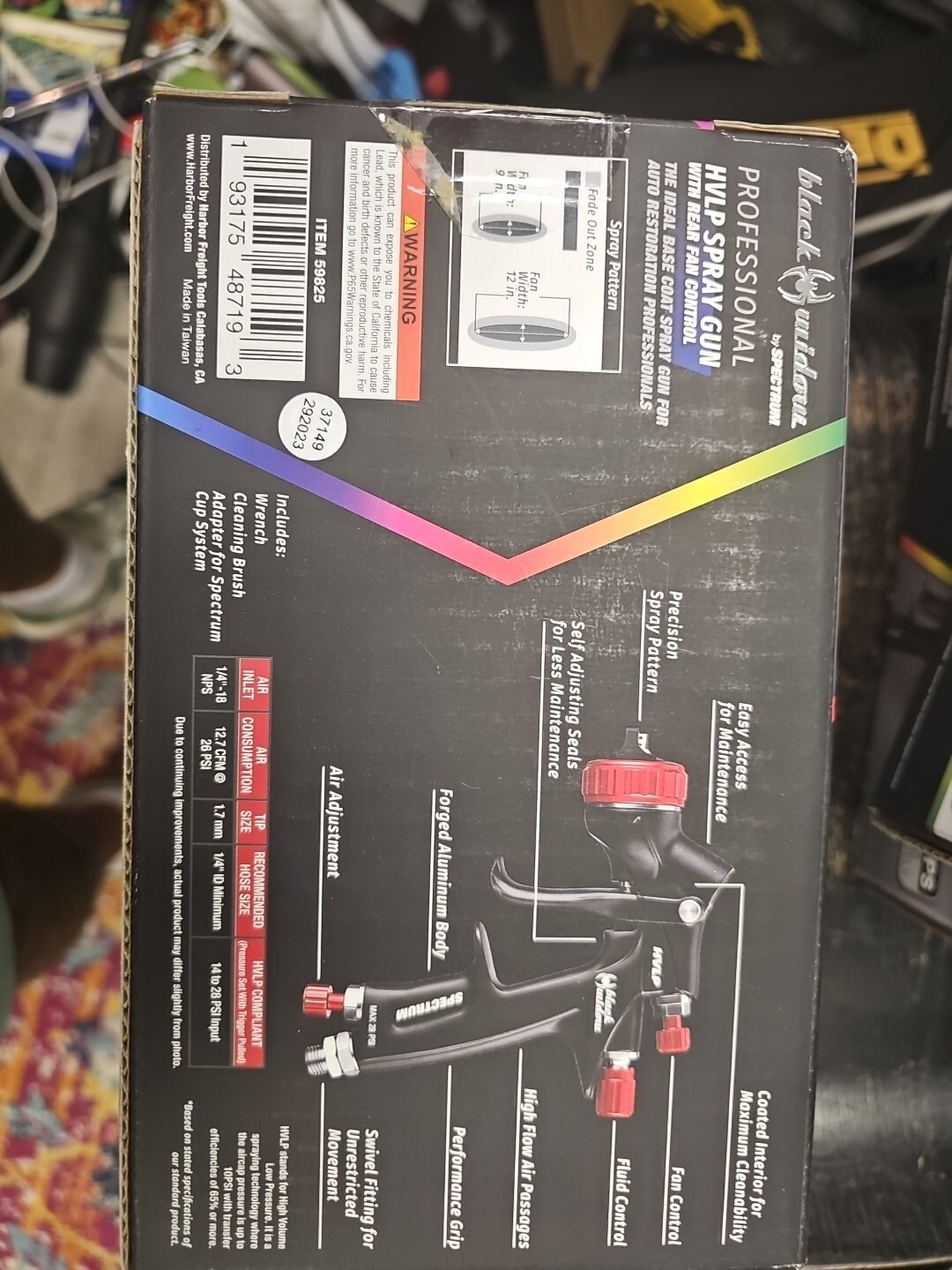 Black Widow By Spectrum BWHVLPRF1.7 59825 Professional HVLP Spray