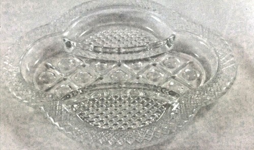Vintage/Antique Clear Glass Divided Dish - Picture 11 of 11