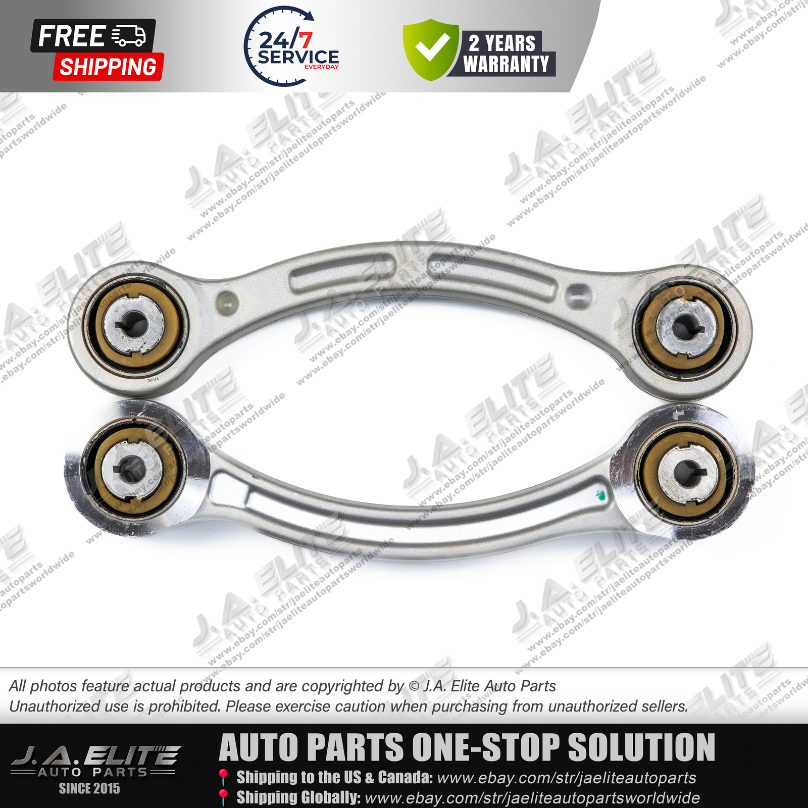 2pcs Rear Wheel Hub Tension Bars fits Maserati Ghibli Quattroporte 670007251