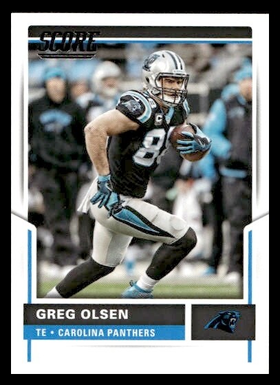 2017 Score #100 Greg Olsen Carolina Panthers