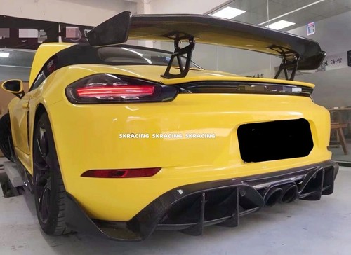 Fits Porsche Boxster Cayman 718 982 2017-2024 GT Rear Trunk Lip Spoiler Wing - Picture 3 of 24