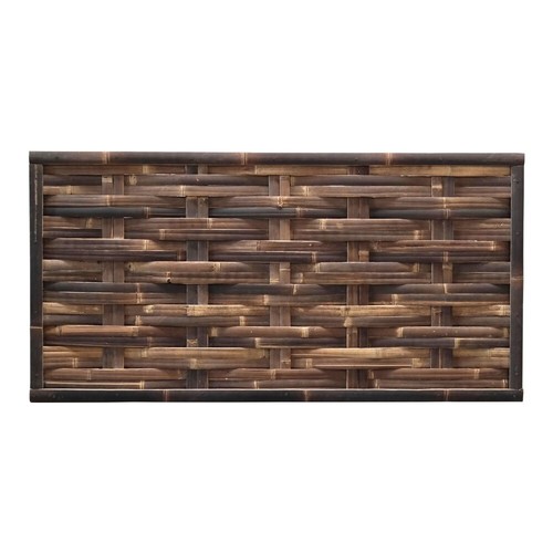 Sichtschutz aus Bambus WAVE gewebter Bambuszaun Gartenzaun in zwei Farben (BxH) - Bild 6 von 13