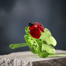 Swarovski Crystal IDYLLIA Ladybug And Clover 5666852 New