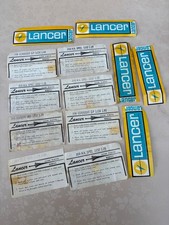 13 LANCER 1:32 1:24 SCALE SLOT CAR RACING CARS BODY INSERT CARDS