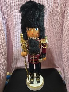 Lord & Taylor Vintage Nutcracker 14" Tall Excellent Condition!! Red, Black, Gold