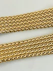vintage watch bracelet yellow gold plated 17.5mm made in USA,  Rolex, Patek