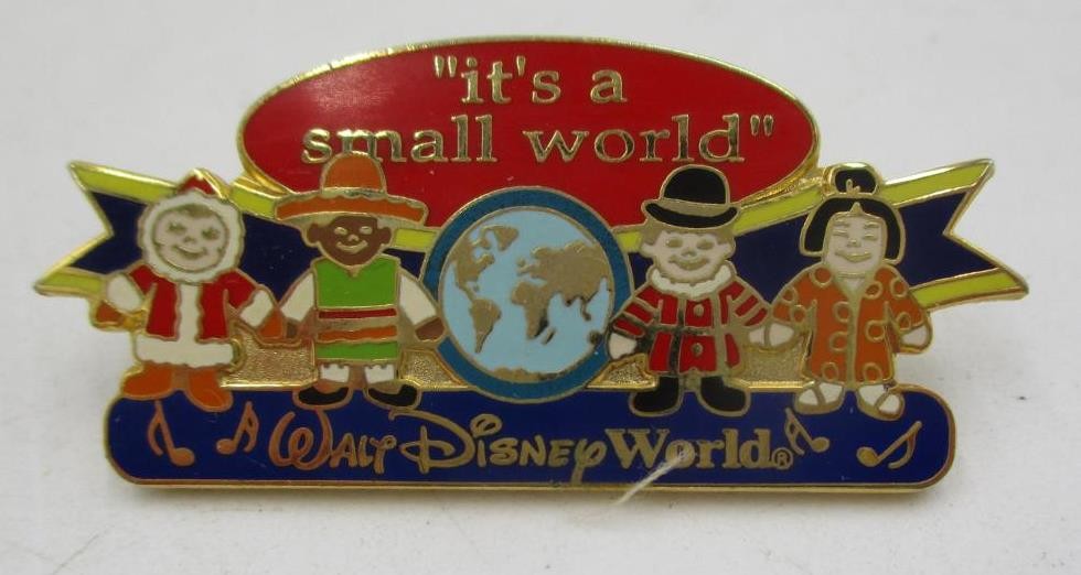 Vtg RARE 2002 Mickey Mouse It's a Small World Disney Trading Pin Disneyland