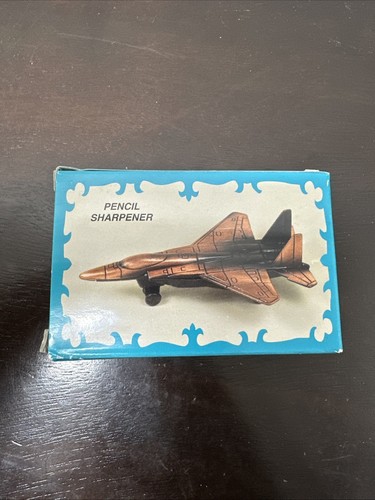 Vintage Die Cast F-15 Fighter Jet Pencil Sharpener No.107 NEW OLD STOCK - Picture 1 of 13
