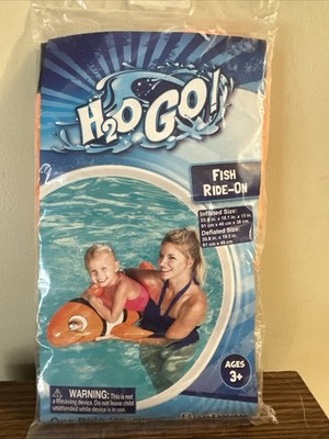 H20 Go! Fish Ride-On Float New In Package! Nemo Style Fish