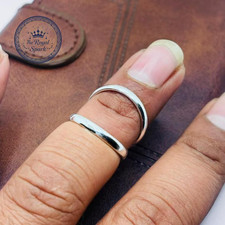Juego de anillos nudillos con férula de plata de ley 925, anillo midi unisex.