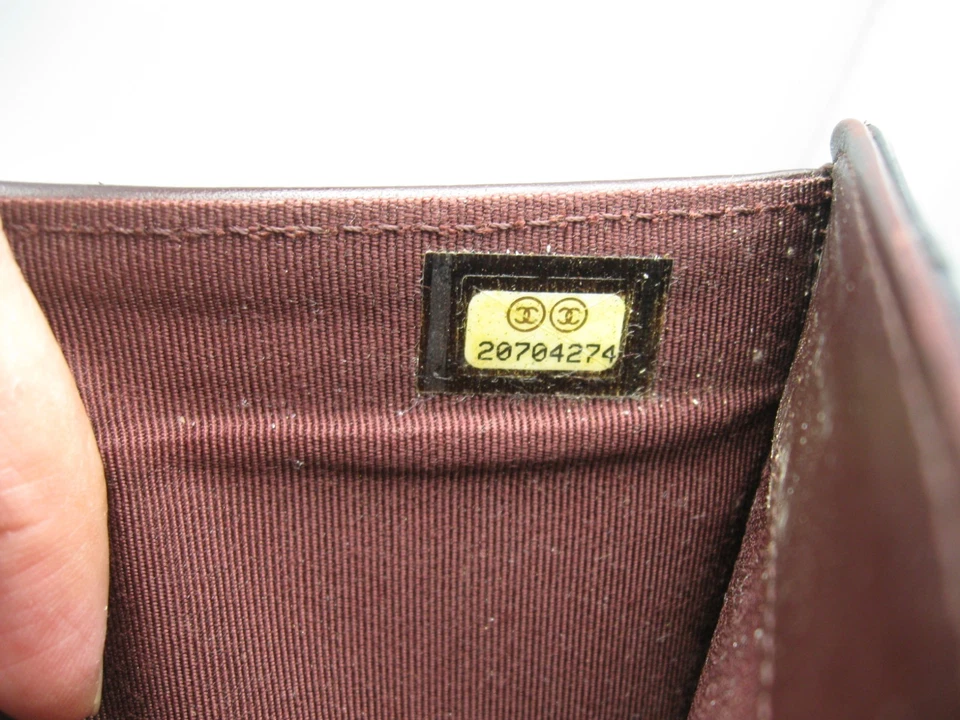 DEFECTUOSO Chanel Bolso Largo Cuero Caviar Negro Cartera G3D Foto 2 de 4