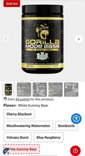Gorilla Mode Base Pre Workout New Bombsicle 30 Servings 🇺🇸 