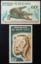 TIMBRES de HAUTE VOLTA - POSTE AÉRIENNE PA N°25/26 ANIMAUX NEUF ** MNH