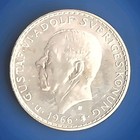 1966 Sweden 5 Kronor Silver Coin KM#839 Constitution Reform Commemorative BU — photo 6