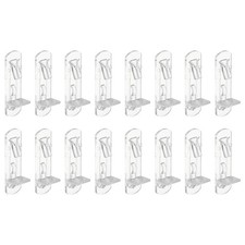 16 Pcs Clear Plastic Locking Shelf Pins Fits 7.9mm Peg Hole 20mm Thick