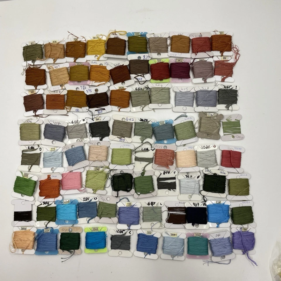 Over 200 Full and Partial Skeins, Carded DMC Embroidery Thread - image 3 of 4