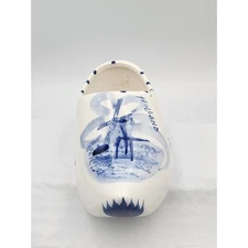 Vintage Delft Blue Holland Pottery Painted Shoe Planter Collectable